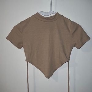 Forever 21 angled crop top